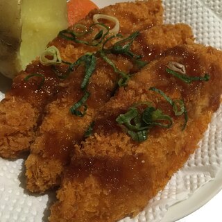 お惣菜の白身魚の甘酢あんかけ